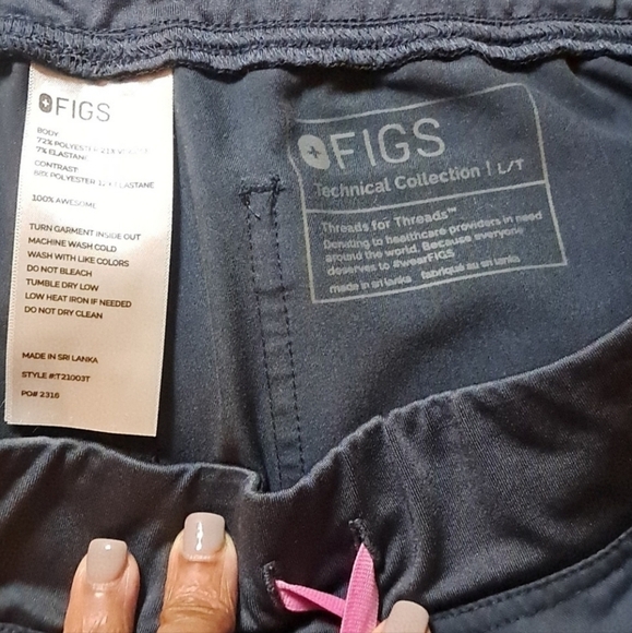 Figs Casual Blue and Gray Bottoms - Picture 8 of 9